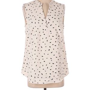 Mud Pie Sleeveless V-Neck Blouse, NEW